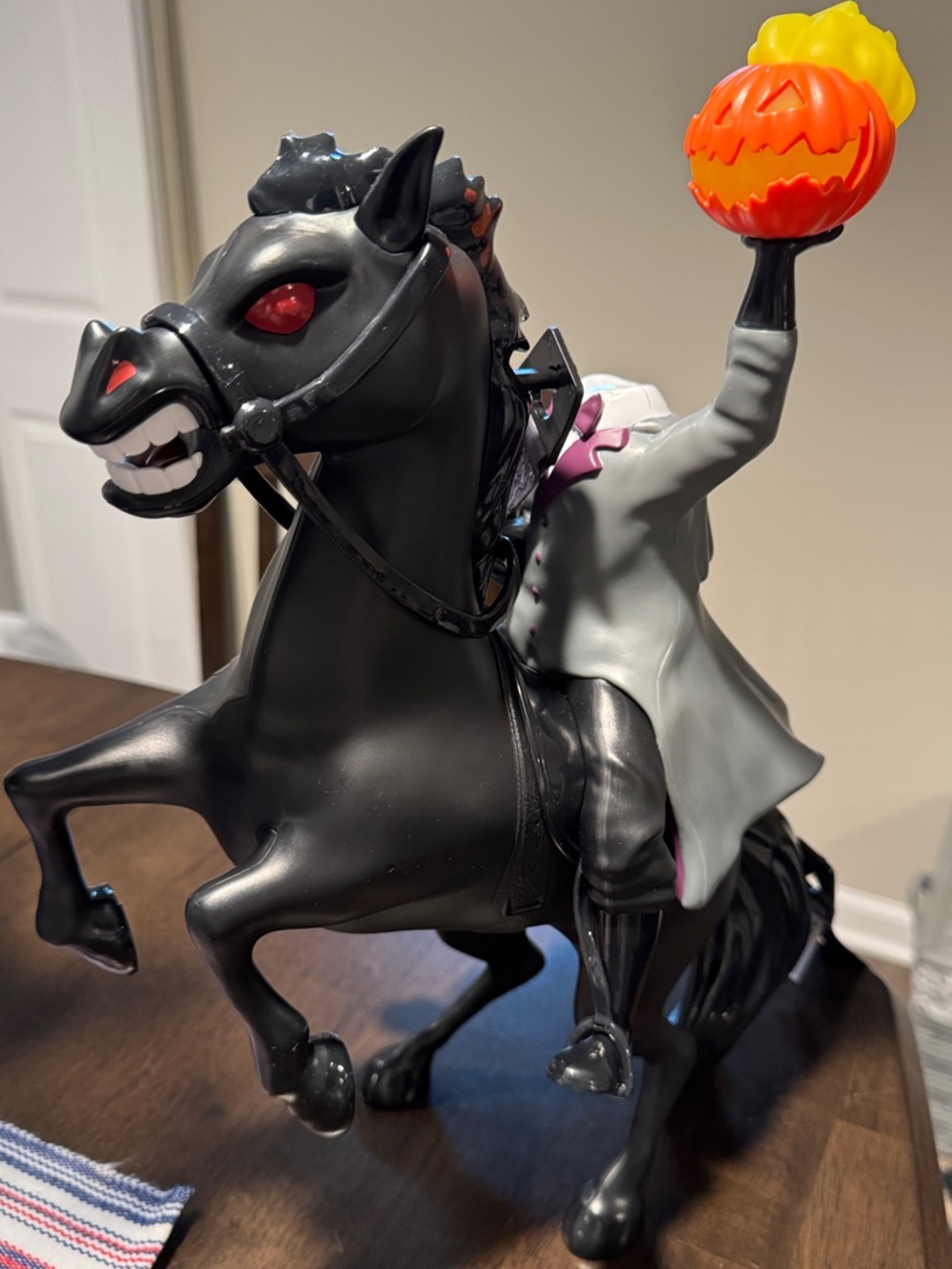 Disney Headless Horseman w/ Light Up Pumpkin Popcorn Bucket